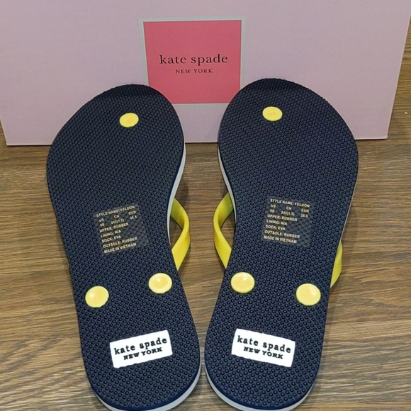 NEW Kate Spade Feldon Flip Flop- Over Print Stripe - Picture 7 of 10